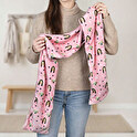 Personalised coral fleece scarf