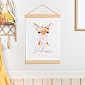 Personalisierte Poster Hanger mit Rahmen aus Holz