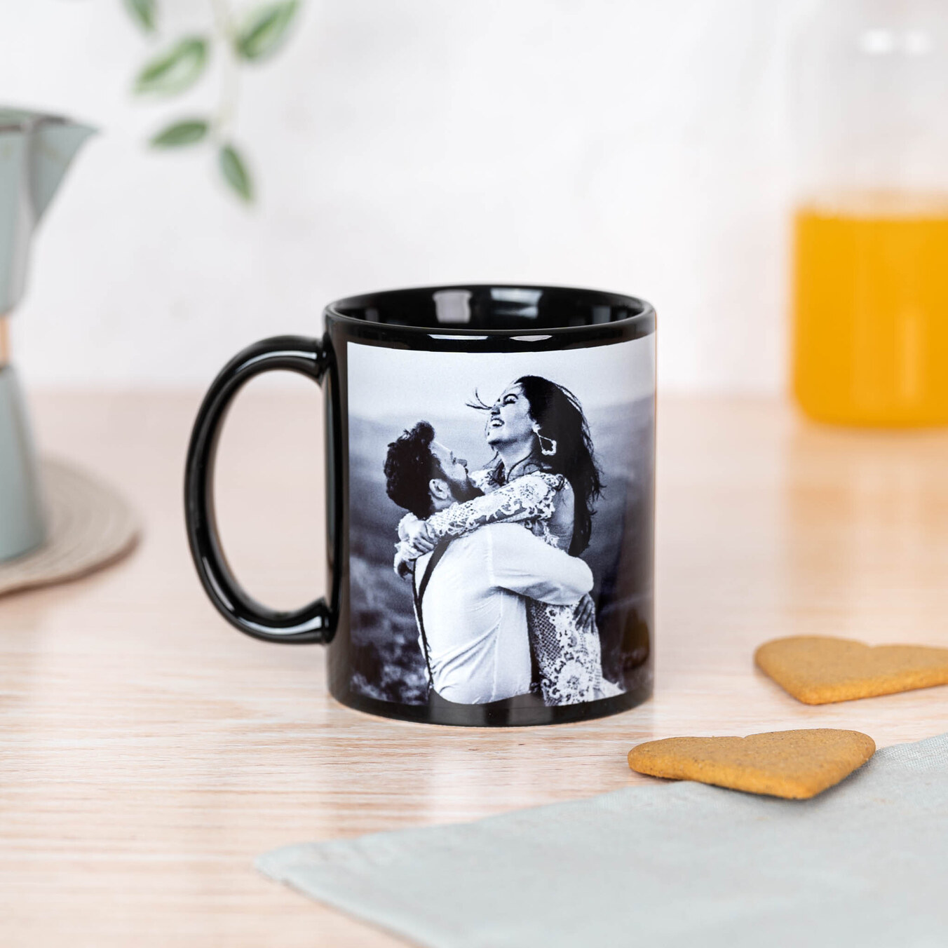 Tazza nera personalizzata