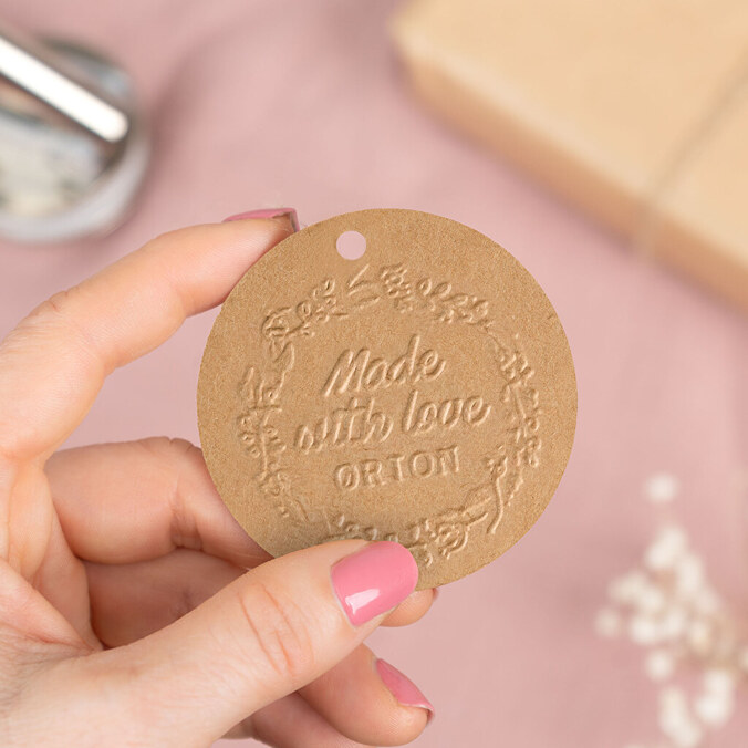 Sello seco personalizado de relieve