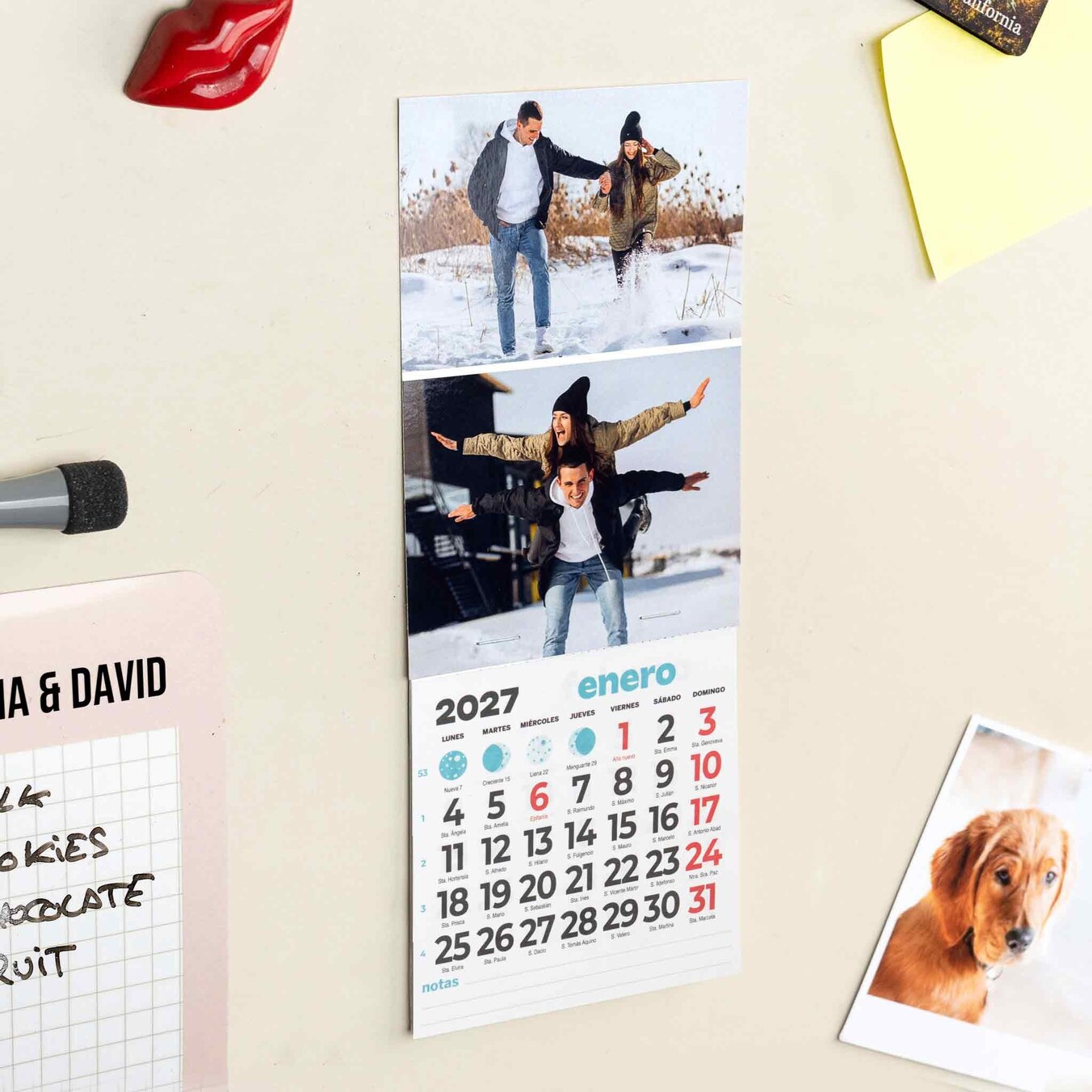 Calendari calamita frigorifero personalizzati