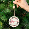 Enfeites de Natal de madeira personalizados