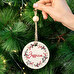 Personalised wooden Christmas ornaments