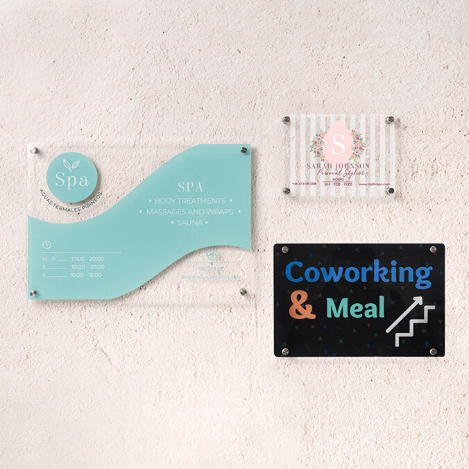 Targhe personalizzate plexiglass
