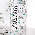 Personalised glass water bottle