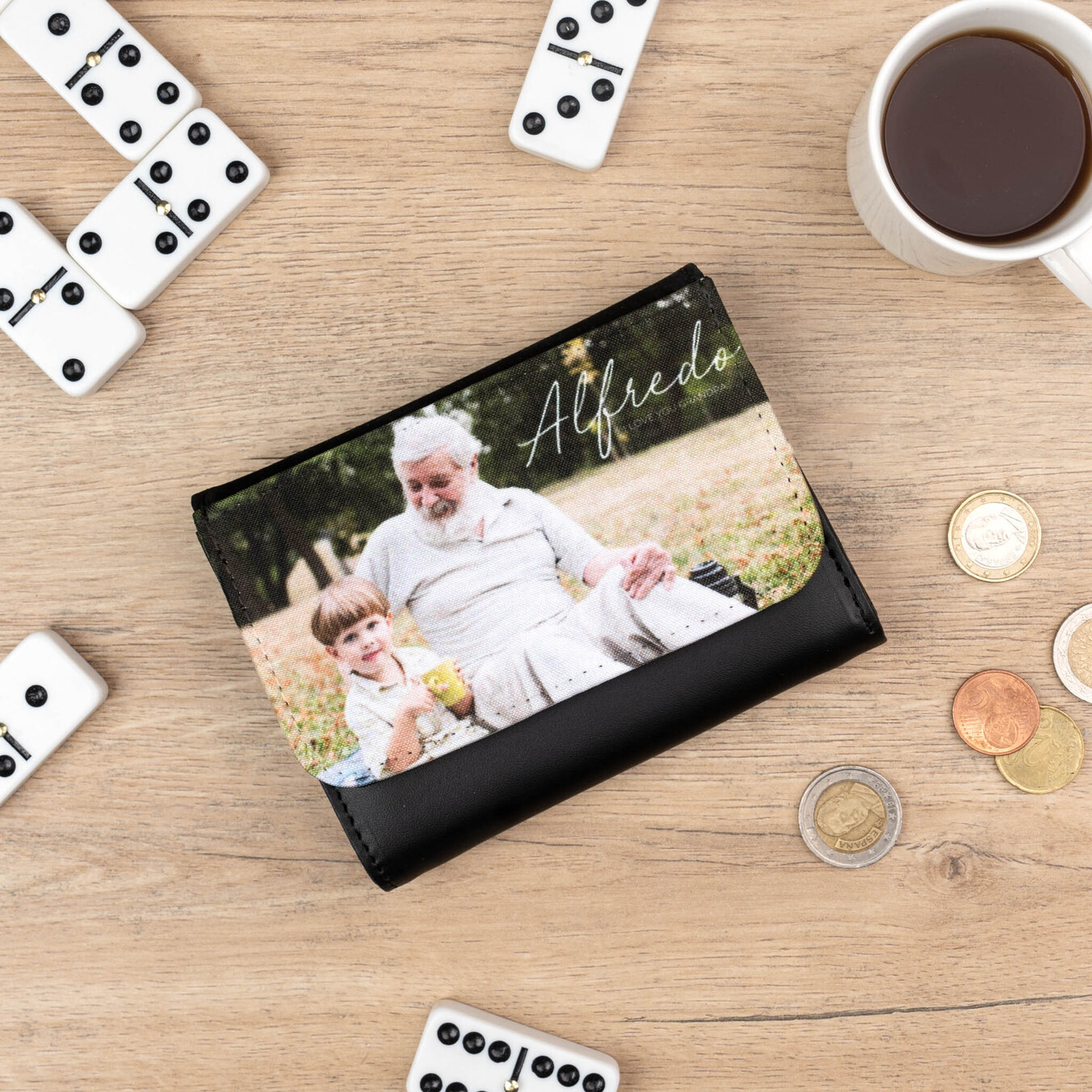 Unisex Geldbeutel Brieftasche mit Foto