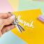 Personalised keyring with name Personalised keyring with name