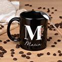 Personalised black mug