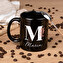Personalised black mug