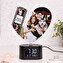 Orologio sveglia luminoso personalizzato a forma di cuore Orologio sveglia luminoso personalizzato a forma di cuore