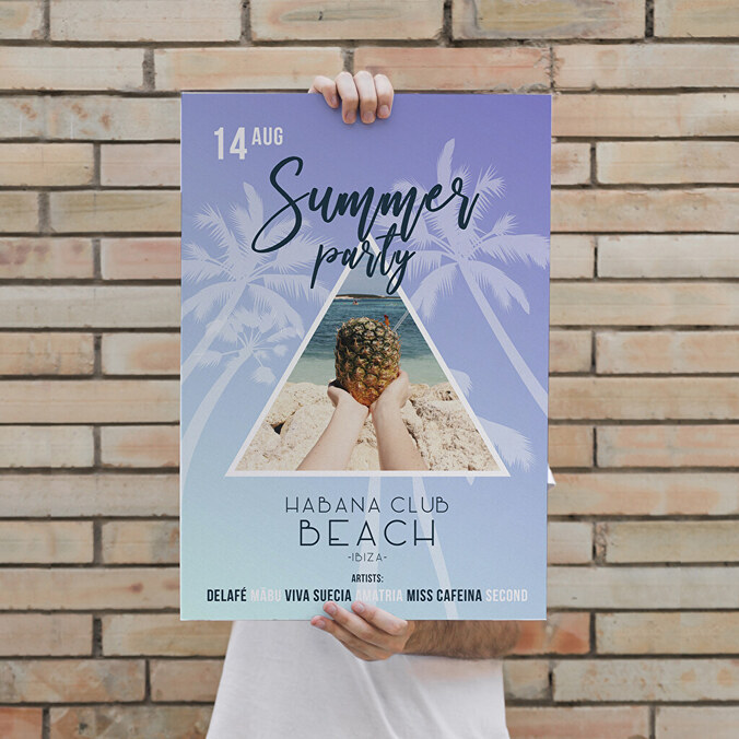 Personalised advertisement posters A3