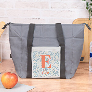 Wanapix | Bolso Gris Personalizado De Fieltro | Bolso De Hombro Tipo Shopper | Personaliza Con Foto, Nombre, Iniciales O Textos | Asas Largas Reforzadas | Bolsa Ecológica | 100% Personalizado
