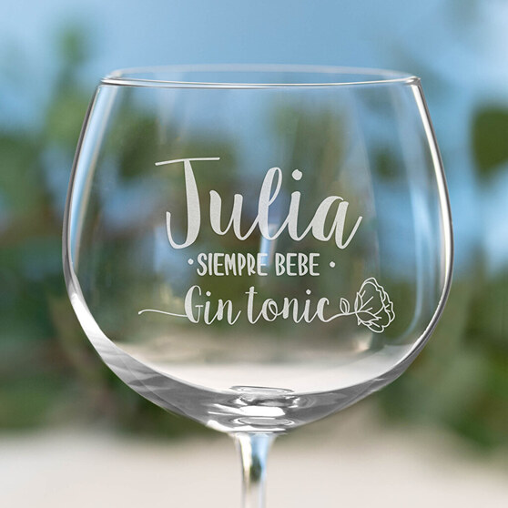 Gin tonic glazen gegraveerd met tekst Gin tonic glazen gegraveerd met tekst