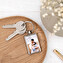 Personalised rectangular metal keyring Personalised rectangular metal keyring