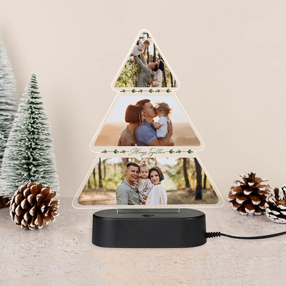 Lámparas 3D personalizadas con base de plástico