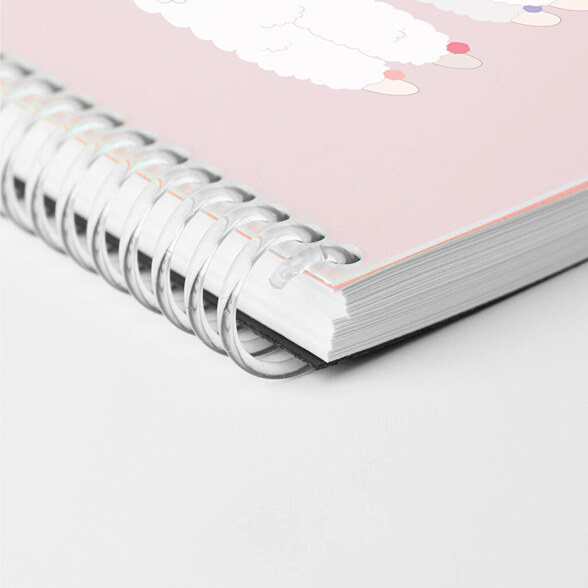 Personalised spiral notebooks