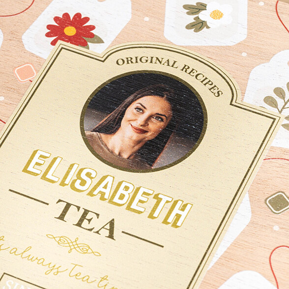 Caixa de chá personalizada