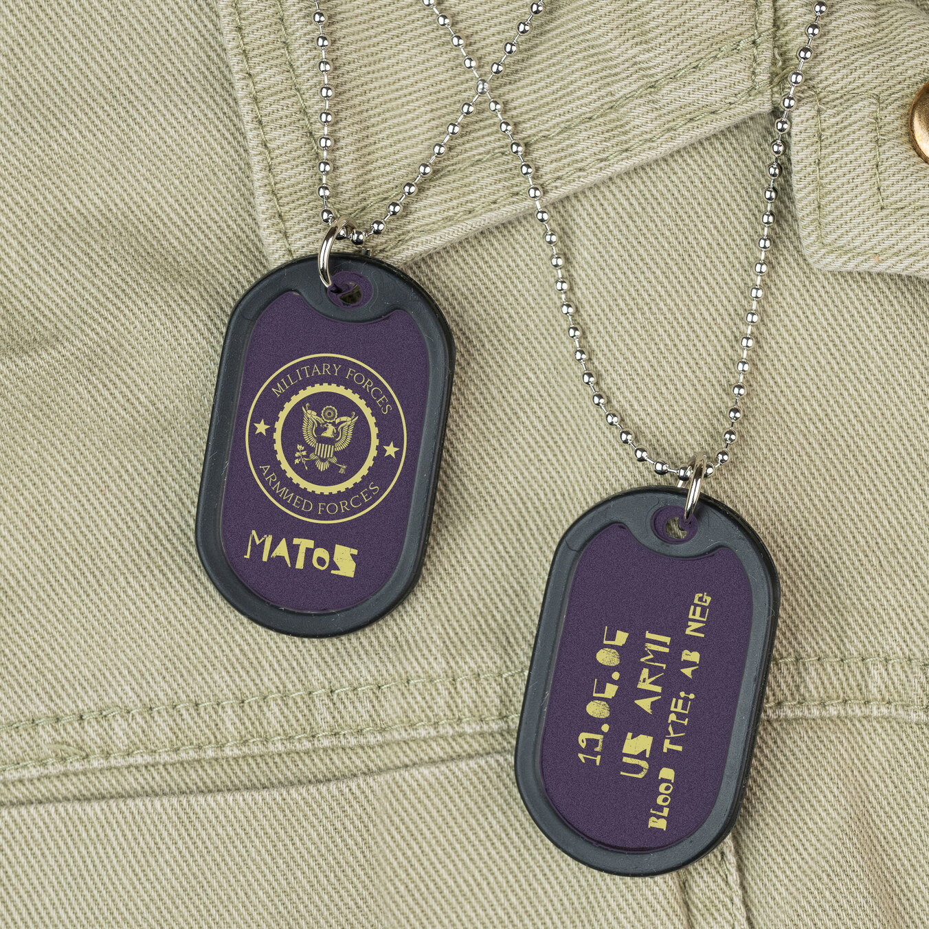 Dog Tag bedruckt