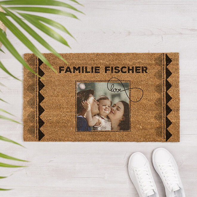 Natur Kokos Fußmatte mit Foto Natur Kokos Fußmatte mit Foto