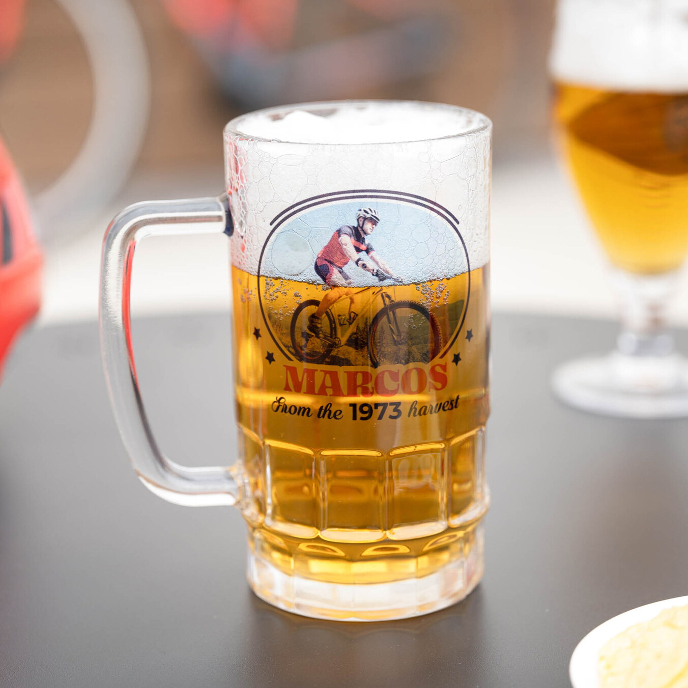 Caneca cerveja vidro transparente