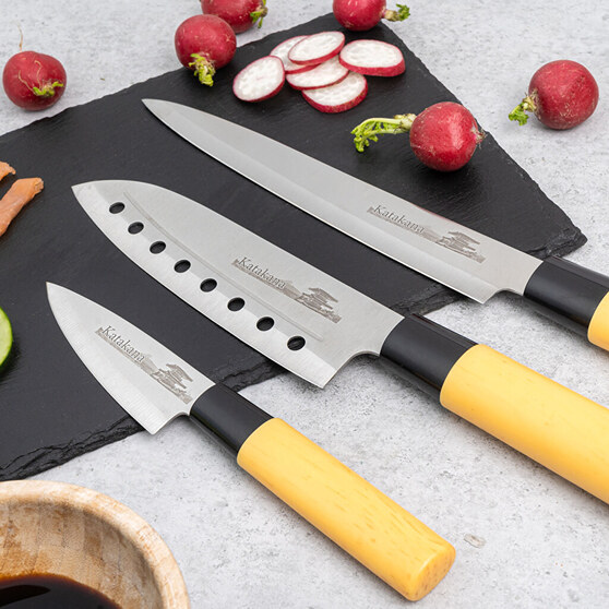 Personalised Japanese knife set