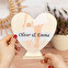 Printed wooden card heart