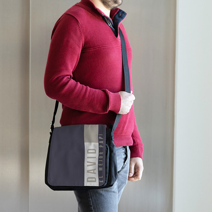 Bolso bandolera textil personalizado