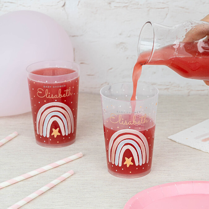 Personalised reusable plastic cup