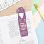 Personalised aluminium bookmark