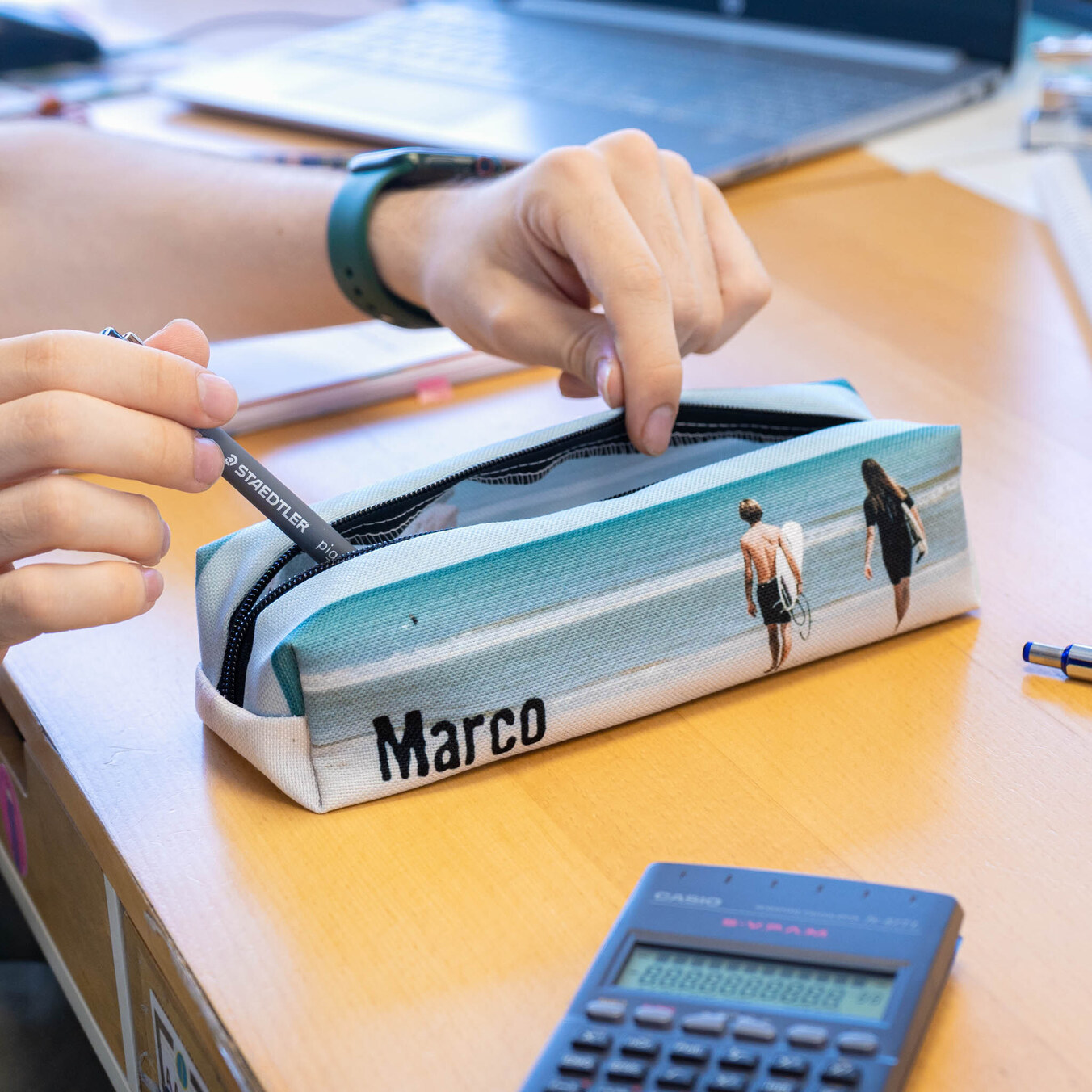 Schlampermäppchen für die Schule mit Namen oder Foto bedrucken