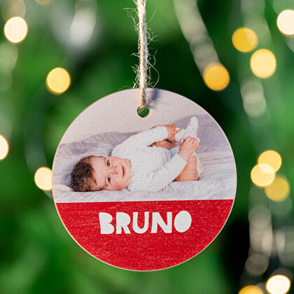 Enfeites de Natal Personalizados e presentes de natal personalizados com  fotos