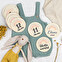Personalised wooden milestone cards