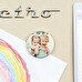 Personalised round magnet badge Personalised round magnet badge