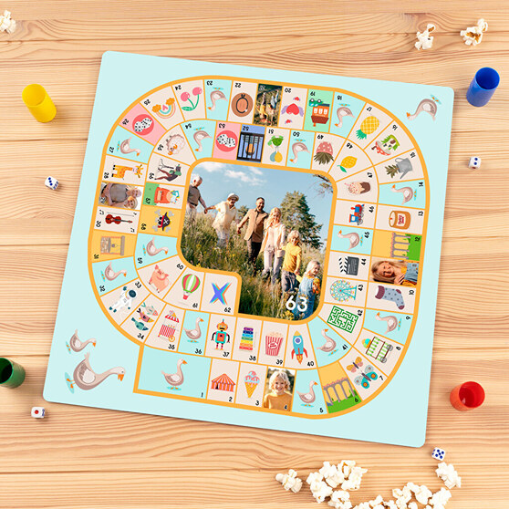 Jeu de oie personnalisé avec photos Jeu de oie personnalisé avec photos