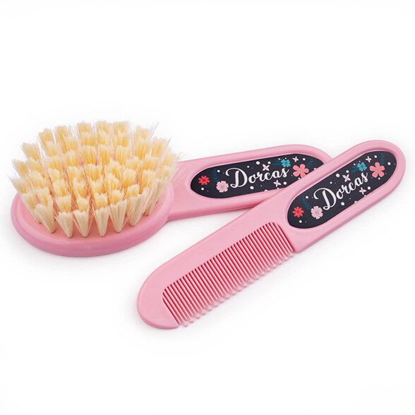 Set Brosse Et Peigne Personnalise Pour Bebe Wanapix