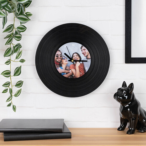 Personalised vinyl record as a wall decoration