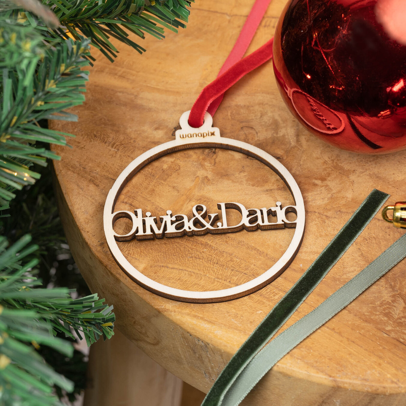 Christmas ball with personalised name