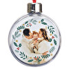 Bolas transparentes com fotos para árvore de Natal