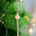 Dřevěná vánoční ozdoba s potiskem ve tvaru hvězdy