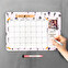 Personalised magnetic fridge calendar