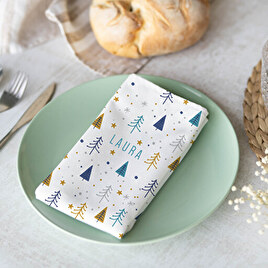 Kerst servetten van stof