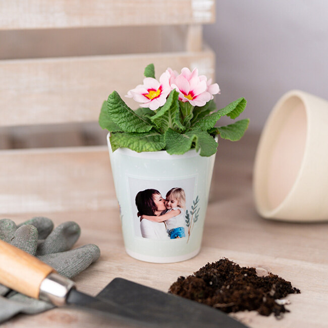 Blumentopf mit Foto personalisieren