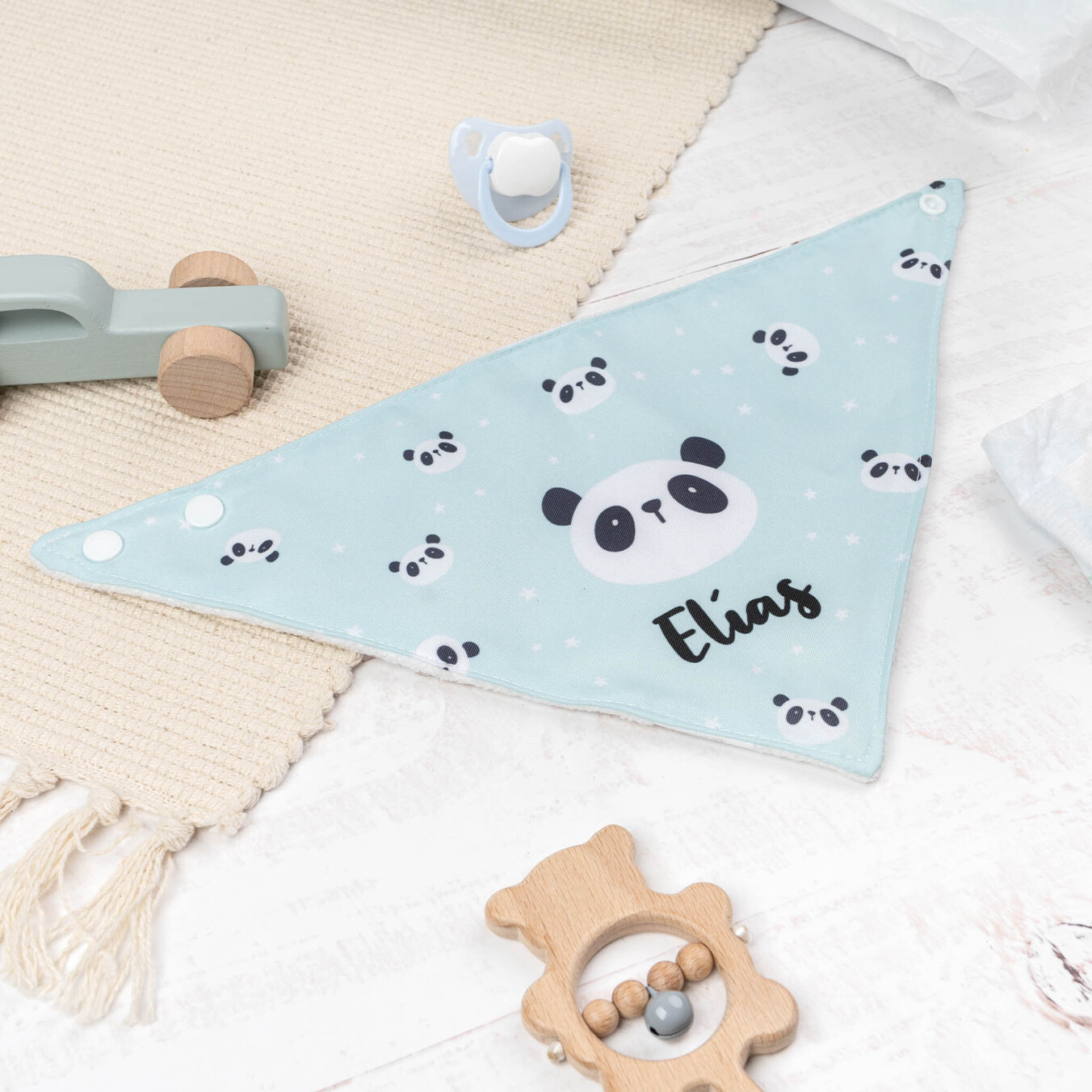 Personalised bandana bib
