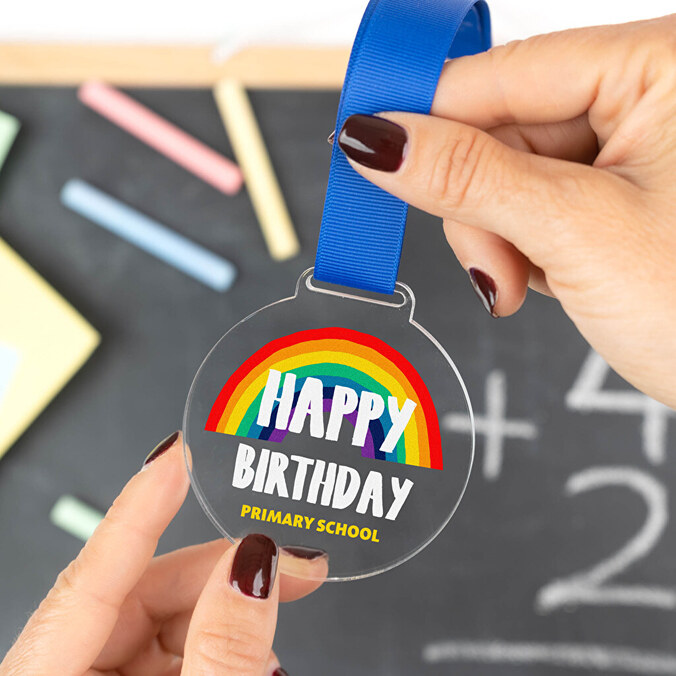 Medaille bedrucken aus Acryl