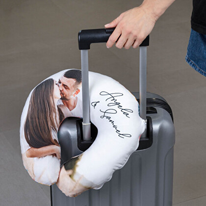 Presente Nicholas personalizado - Almofada de apoio lombar de espuma  viscoelástica com foto personalizadas