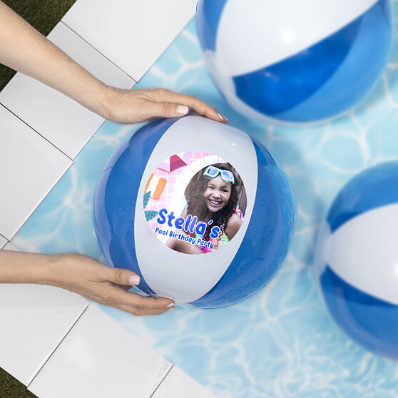 Personalised inflatable beach ball