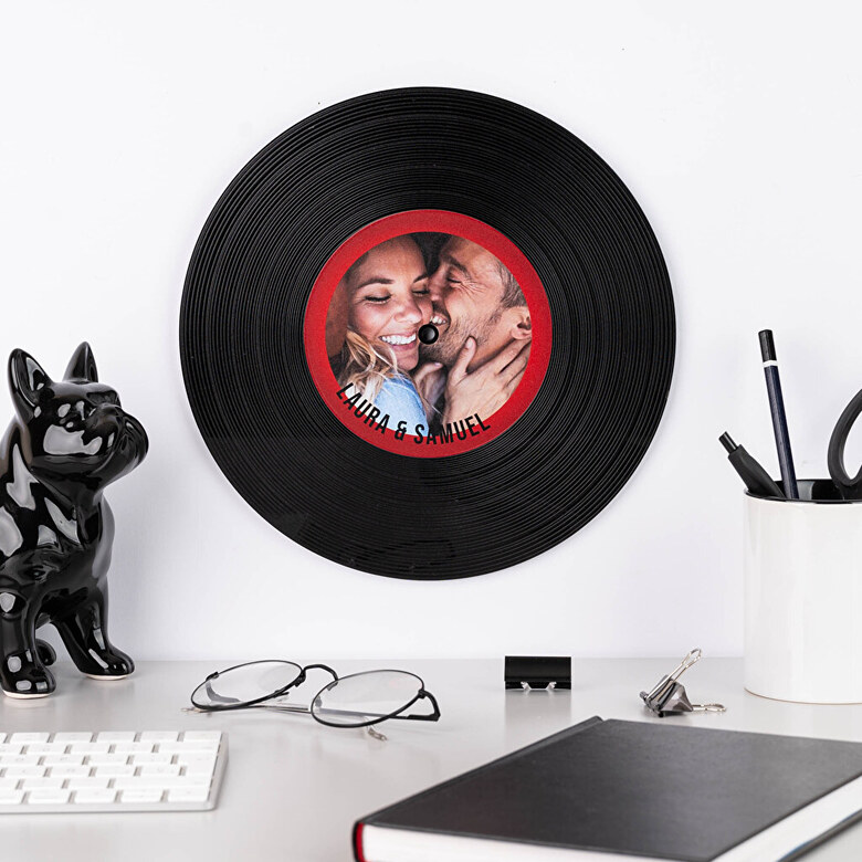 persoon Score Doorzichtig Vinyl platen decoratief bedrukken | Wanapix