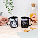 Taza negra personalizada