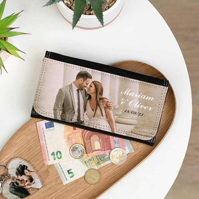 Damen Geldbeutel Brieftasche mit Foto bedrucken (Kunstleder)