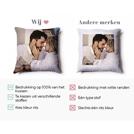 Vergelijking van kussens Vergelijking van kussens